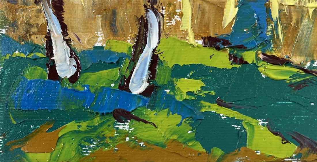 Oil painting Spring аwakening Oleksiy Ivanyuk - 6