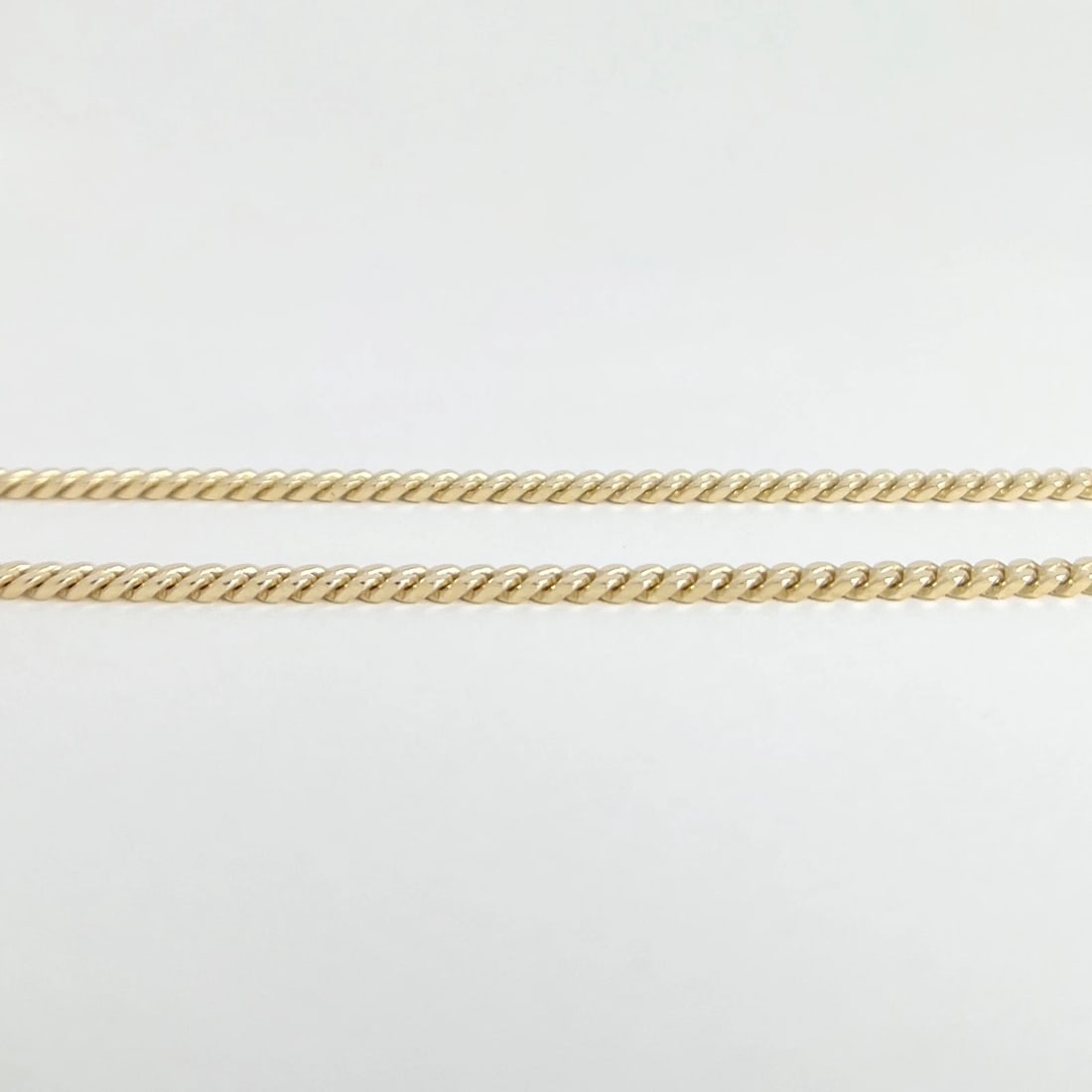 Curb Cuban Chain Necklace 14K Yellow Gold, 16 Inches, 3 mm - 6