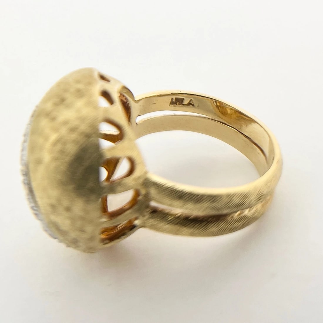 Vintage 1960's Diamond Dome Cocktail Ring 18K Yellow Gold, .40 CTW, 14.27 Grams - 9
