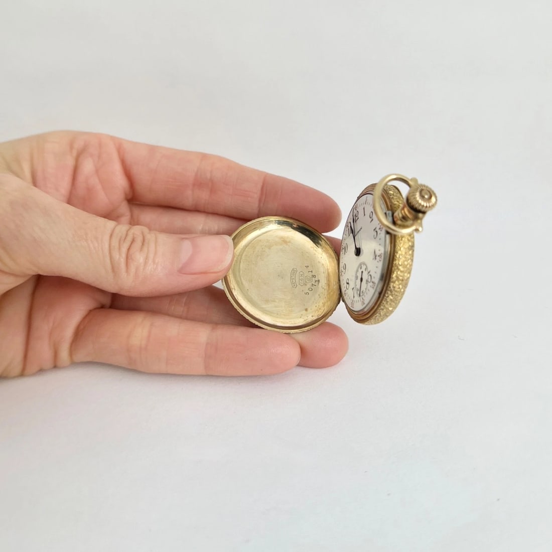 Antique Waltham Ornate Pocket Watch 14K Yellow Gold, 1900-1910, 35 mm, 38.8 Gram - 6