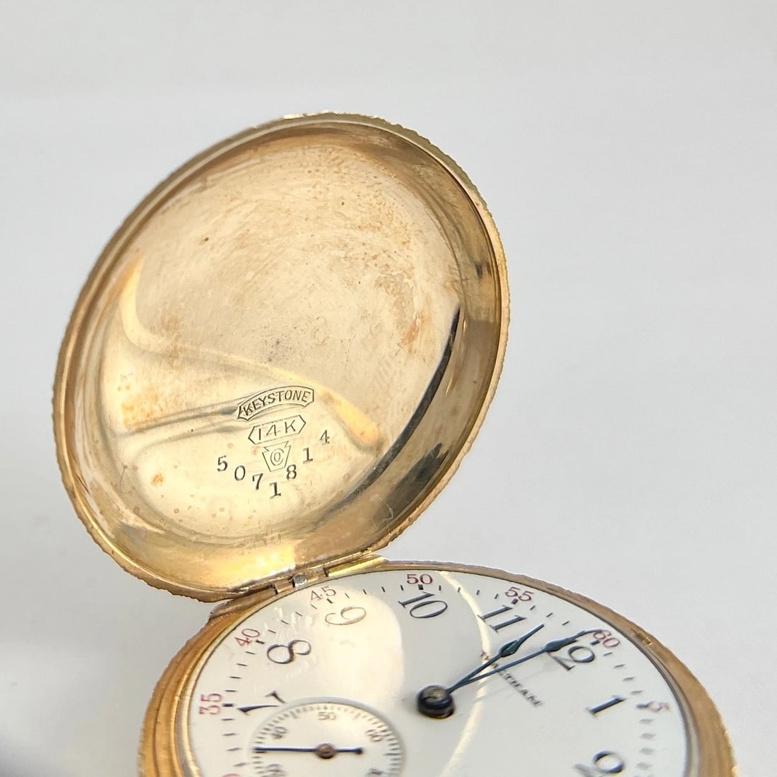 Antique Waltham Ornate Pocket Watch 14K Yellow Gold, 1900-1910, 35 mm, 38.8 Gram - 9