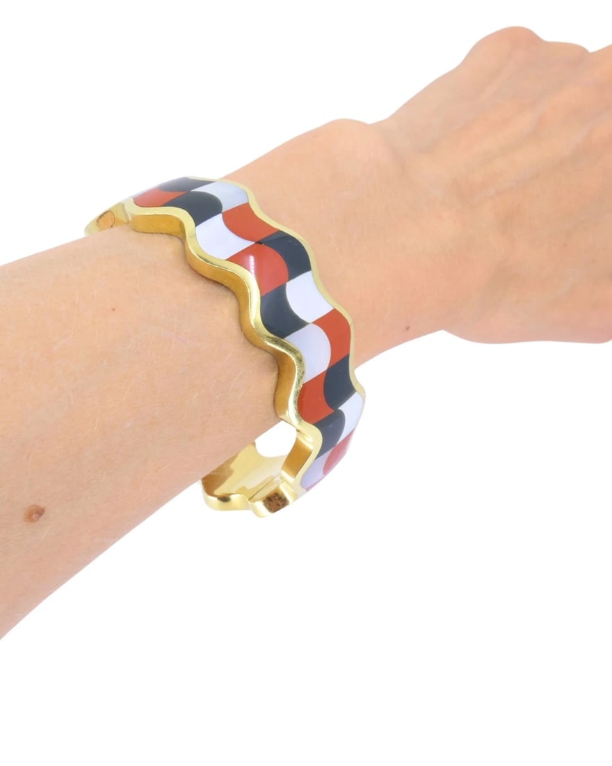 Angela Cummings for Tiffany & Co. Geometric Cuff 18k Gold Bracelet - 11