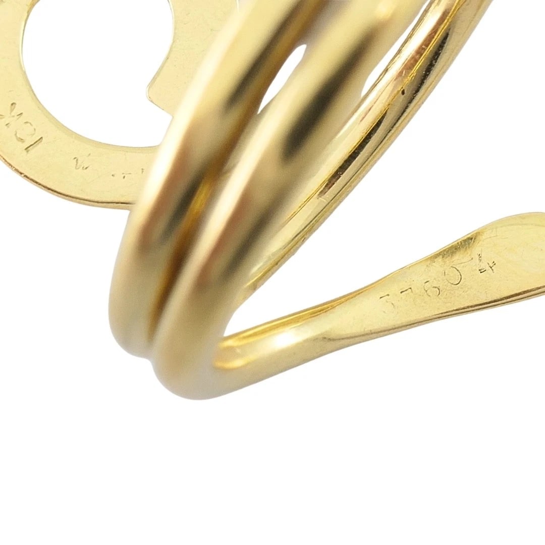 Cartier Dinh Van 18k Yellow Gold Vintage Ankh Ring - 10