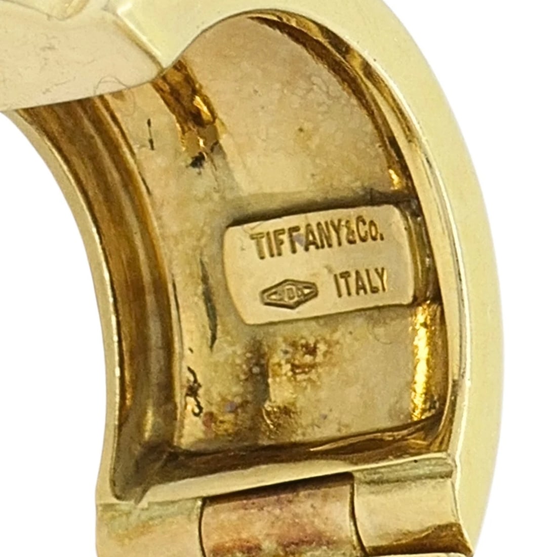 Tiffany & Co. 18k Gold Huggie Hoop Earrings - 11