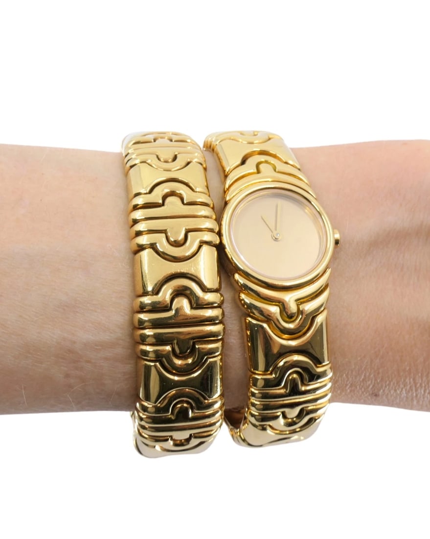 Bvlgari Bulgari Parentesi Gold Watch and Parentesi Bracelet 18k Gold Set - 20