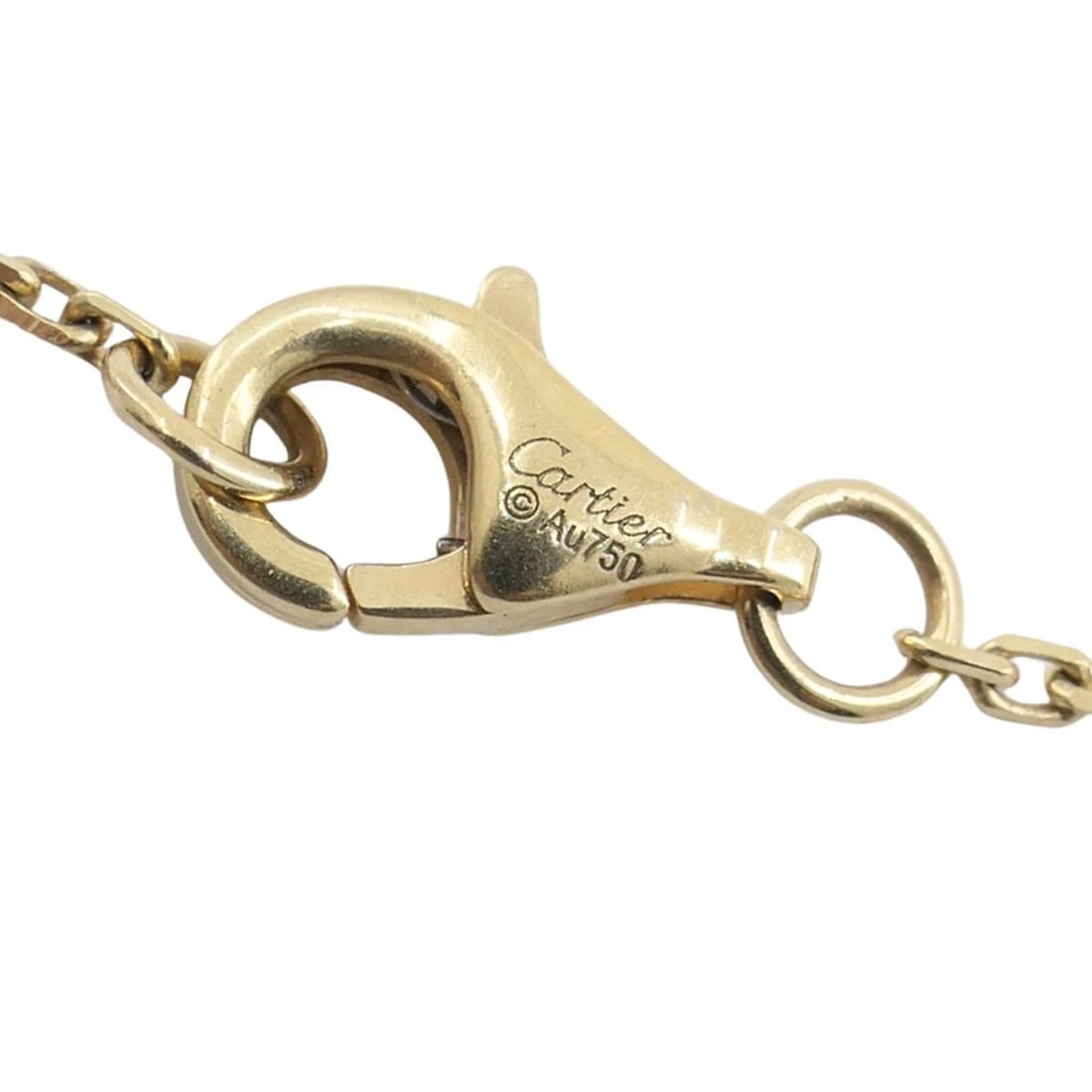 Cartier LOVE Interlocking 18k Gold Diamond Pendant Necklace - 12