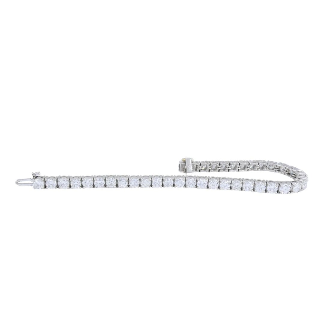Vintage Cartier Platinum Diamond Tennis Bracelet - 12