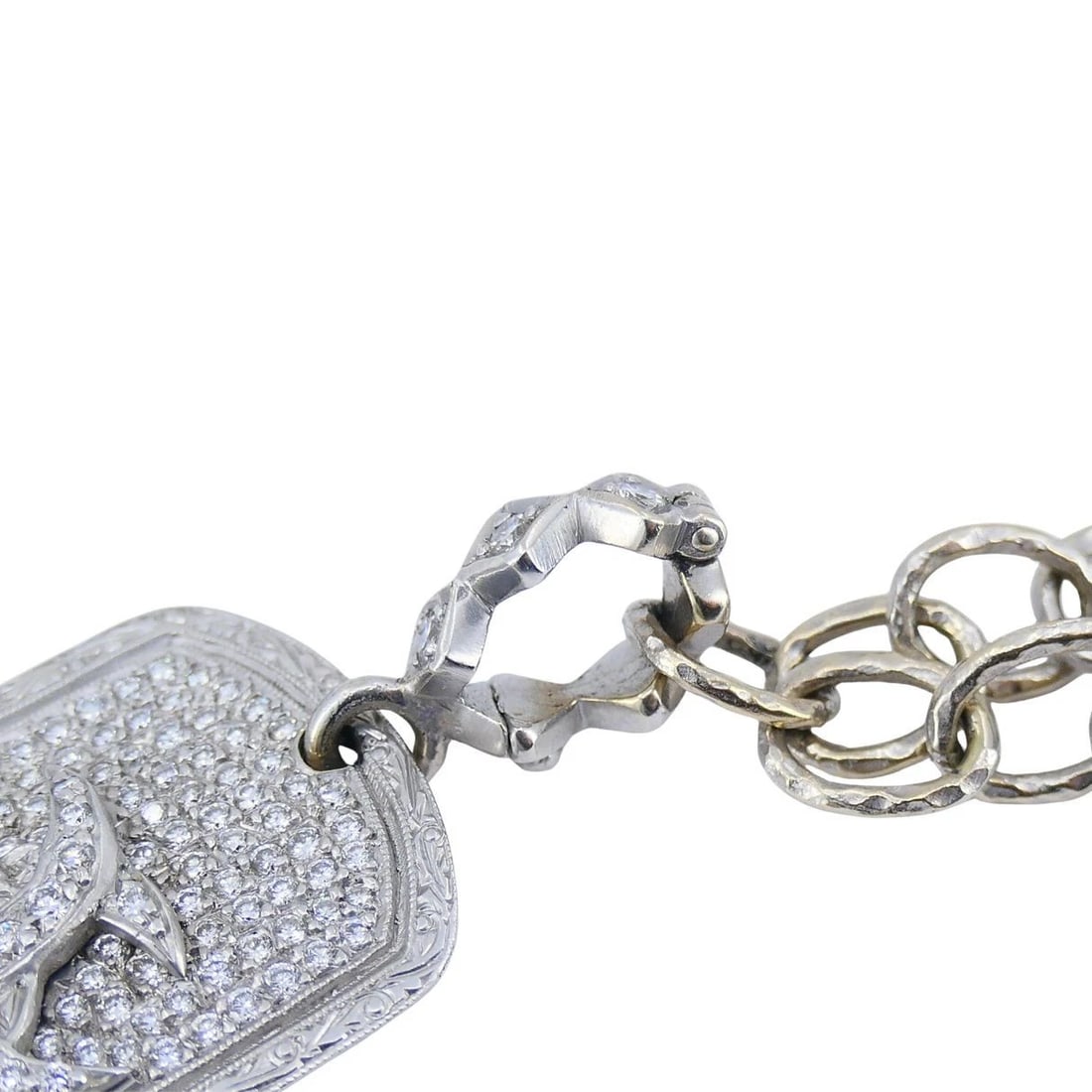 Loree Rodkin Diamond PavÃ© Pendant Necklace in 18K White Gold - 13