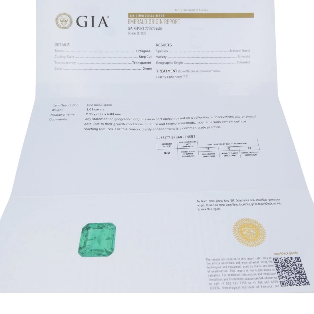 Colombian Emerald Engagement Ring GIA Platinum Diamond - 17