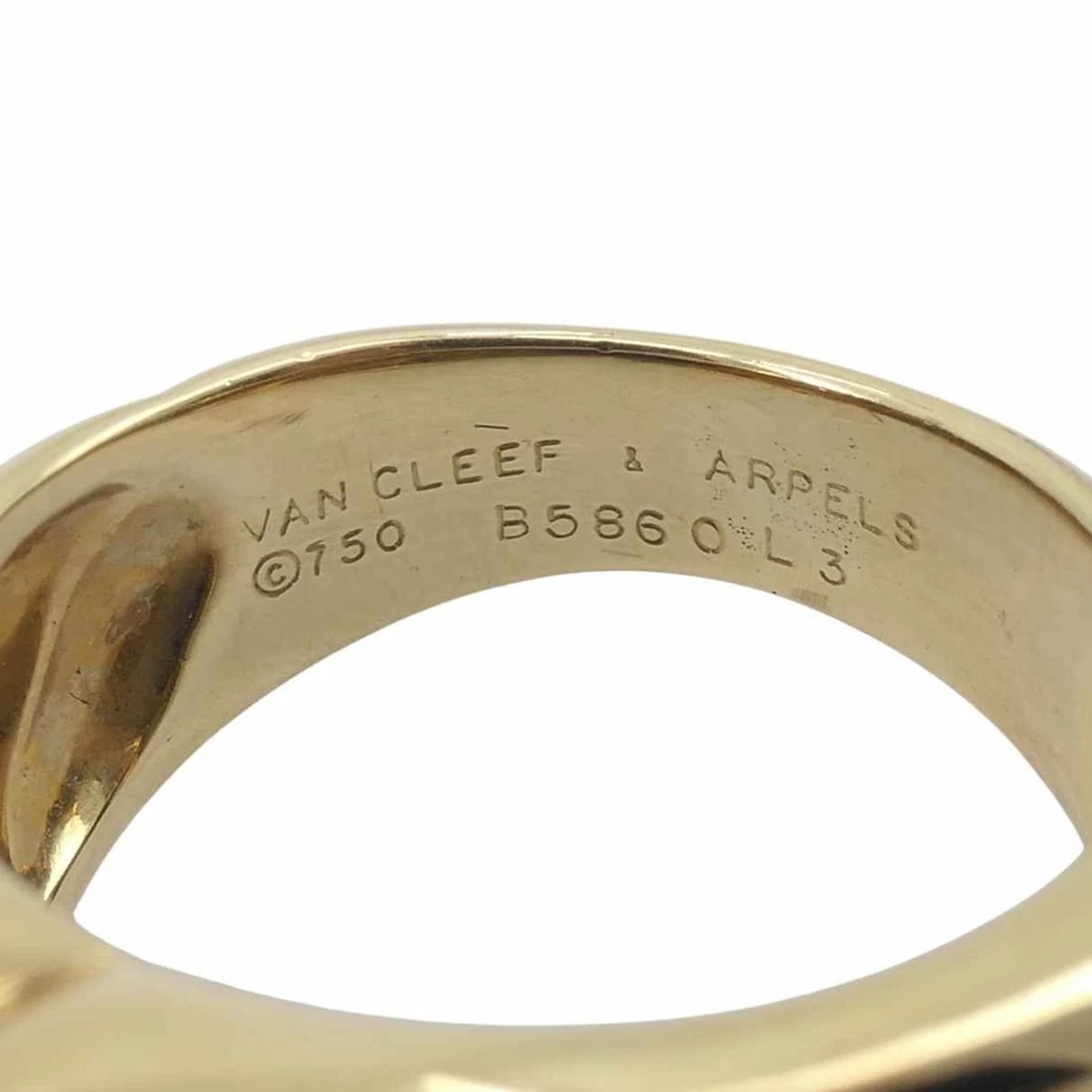 Vintage Van Cleef & Arpels 18k Gold Lapis Lazuli Ring - 12
