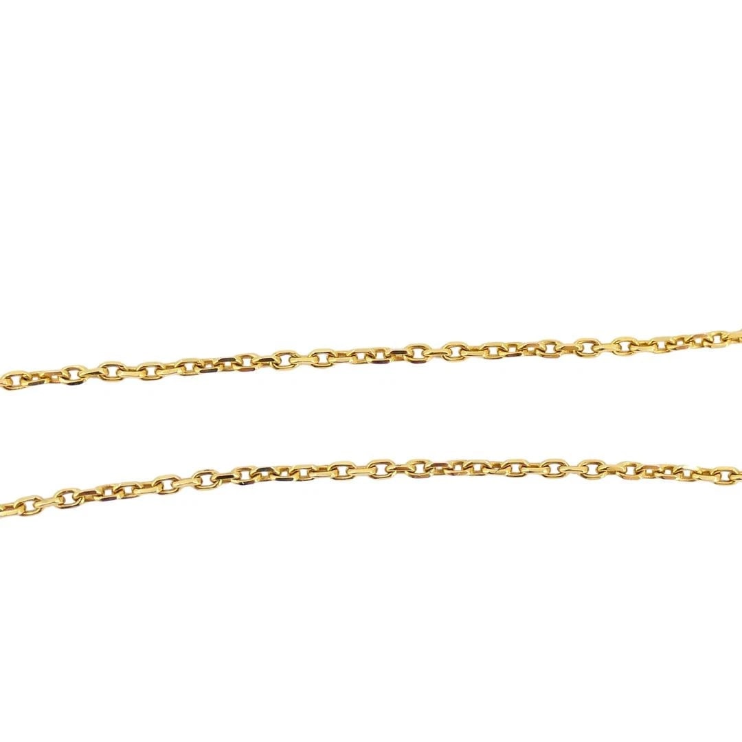 Vintage Fred Paris 18k Gold Diamond Ribbon Necklace - 6