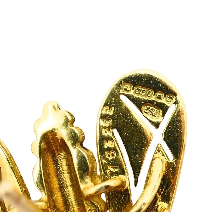 Chaumet 18k Gold Diamond Bee Earrings - 12
