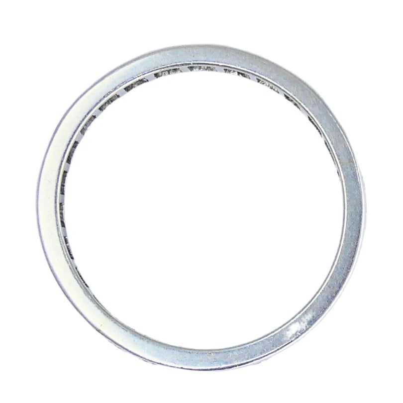 Wedding BAND Platinum Diamond Eternity RING 1960s Estate Jewelry - 5