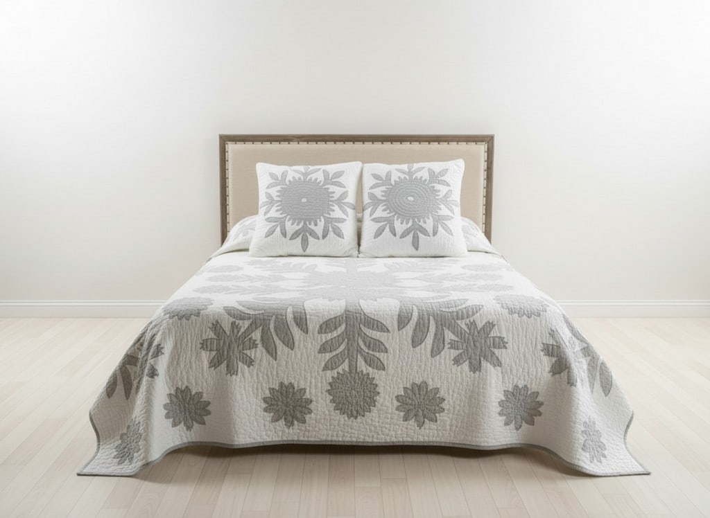 Queen-Size Upholstered and Nailhead Trim Bed Frame (1 of 6)