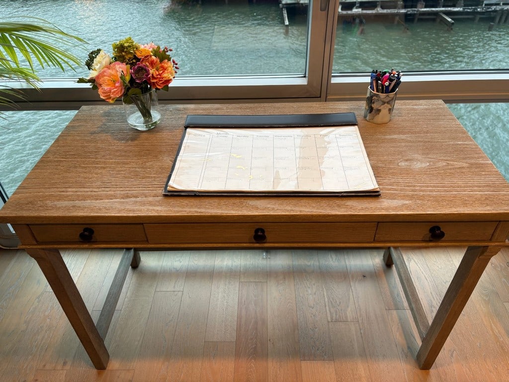 Contemporary Wood Console Desk - 3