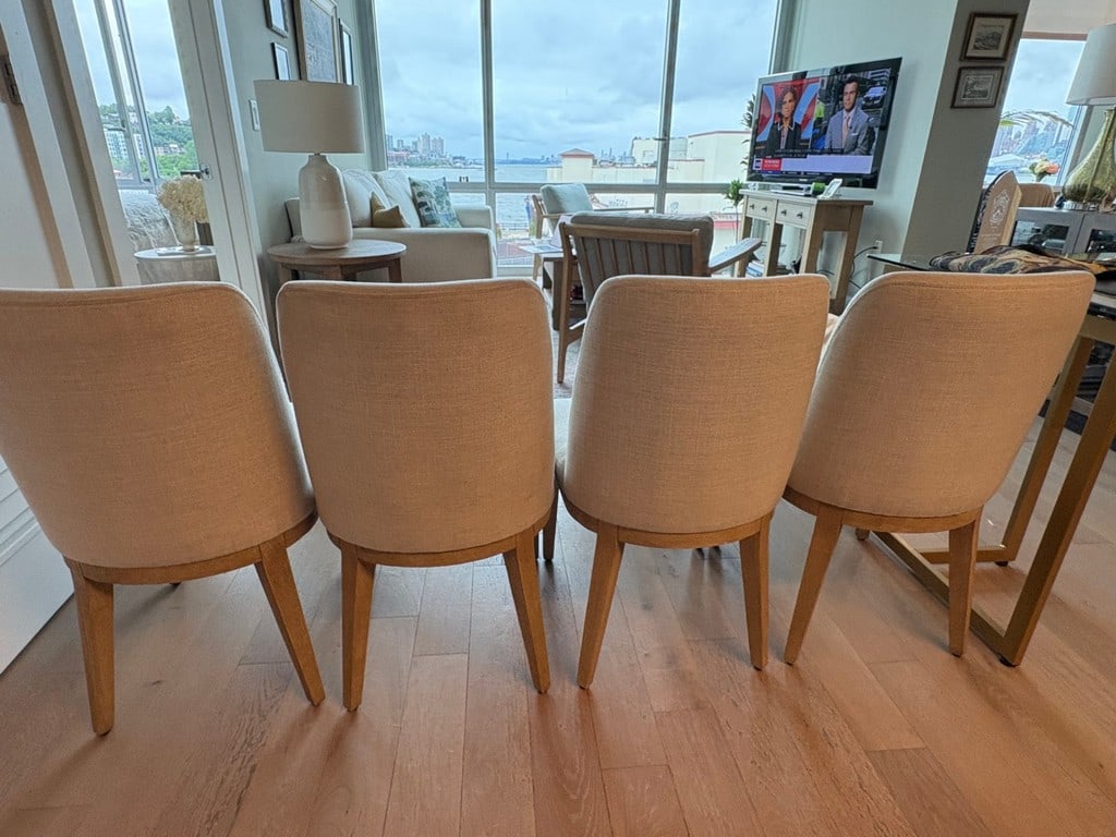 Set of Four Contemporary Upholstered Dining Chairs - 2