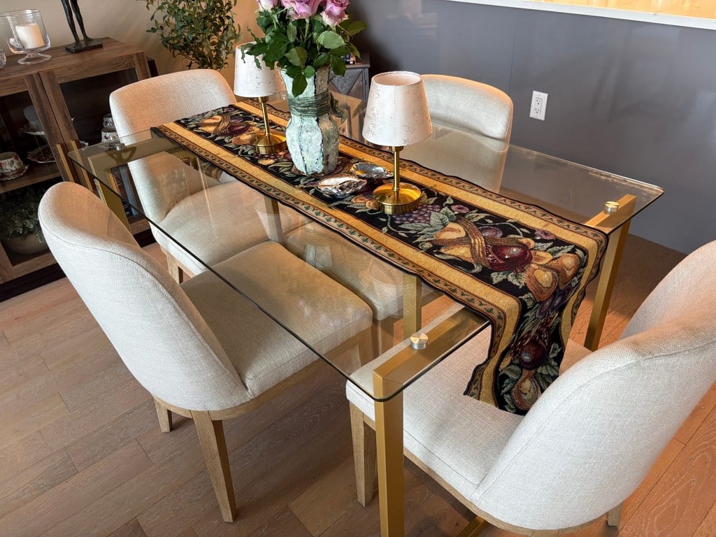 Set of Four Contemporary Upholstered Dining Chairs - 3