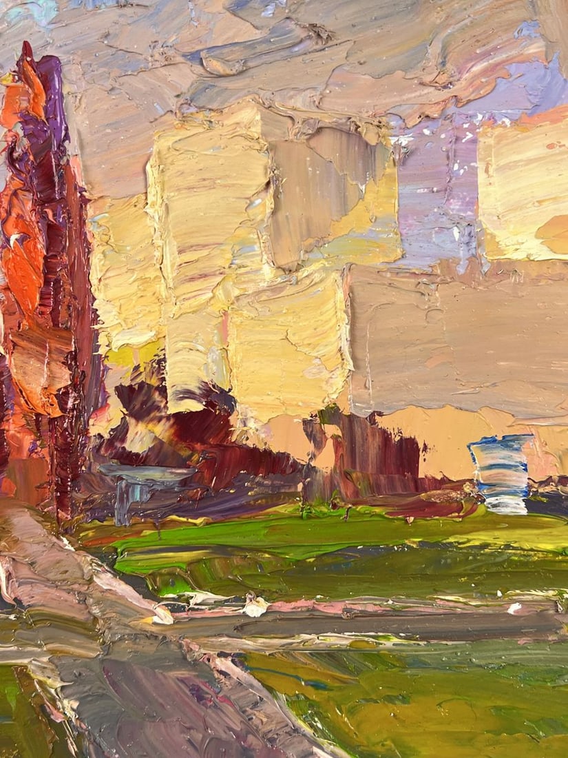 Oil painting October in the City Boris Serdyuk - 10