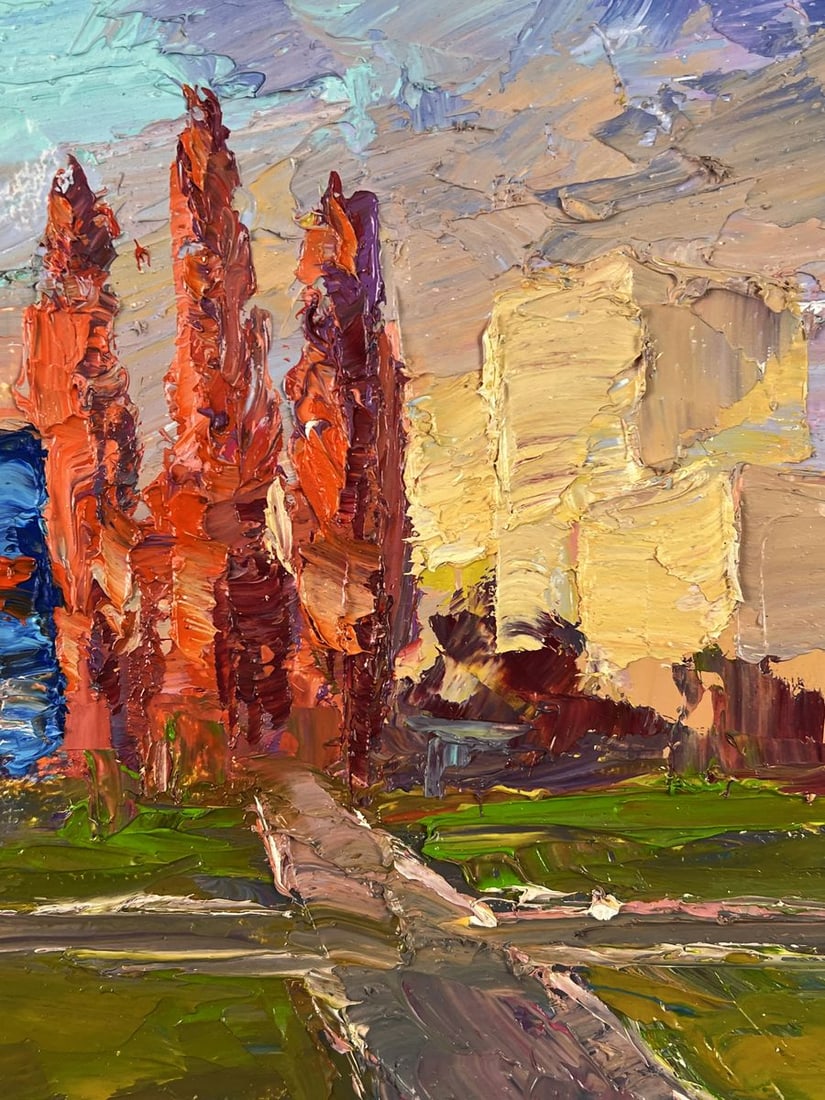 Oil painting October in the City Boris Serdyuk - 9