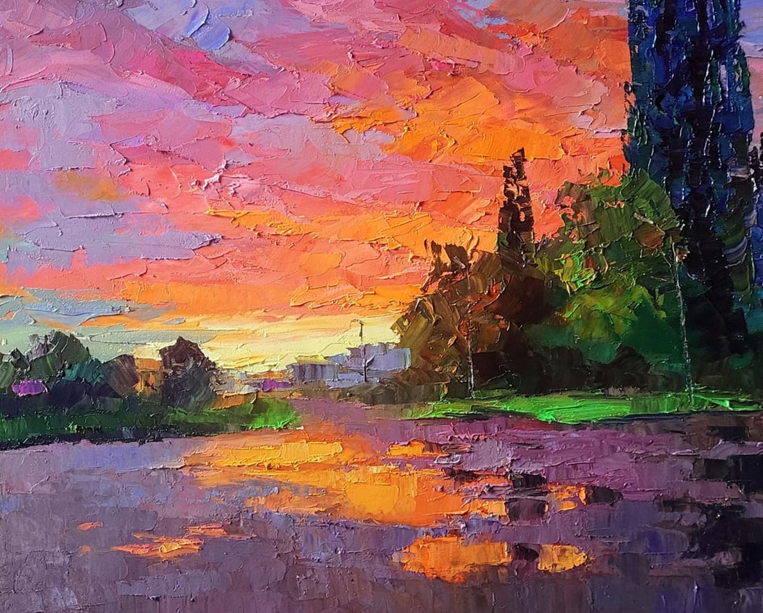Oil painting Morning After the Rain Boris Serdyuk - 6