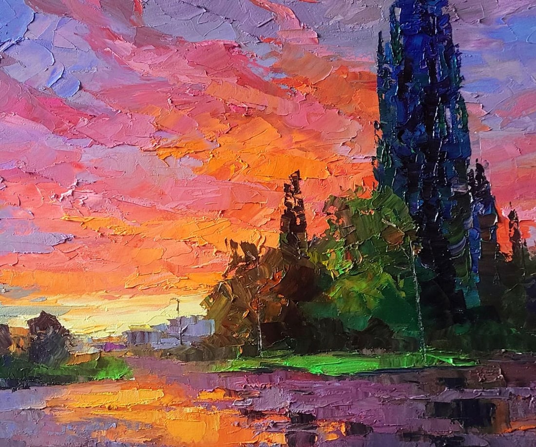 Oil painting Morning After the Rain Boris Serdyuk - 8