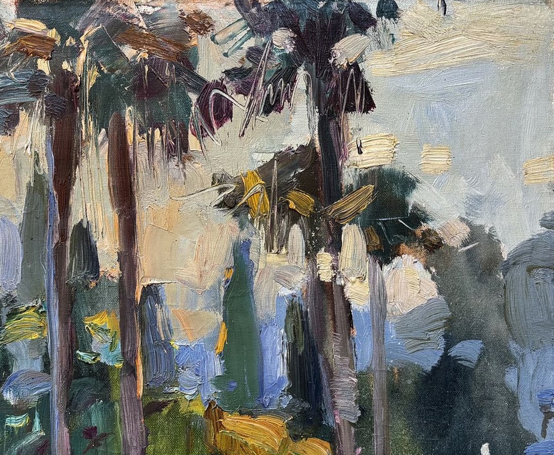 Oil painting Park In The Southern City Ivan Kovalenko - 3
