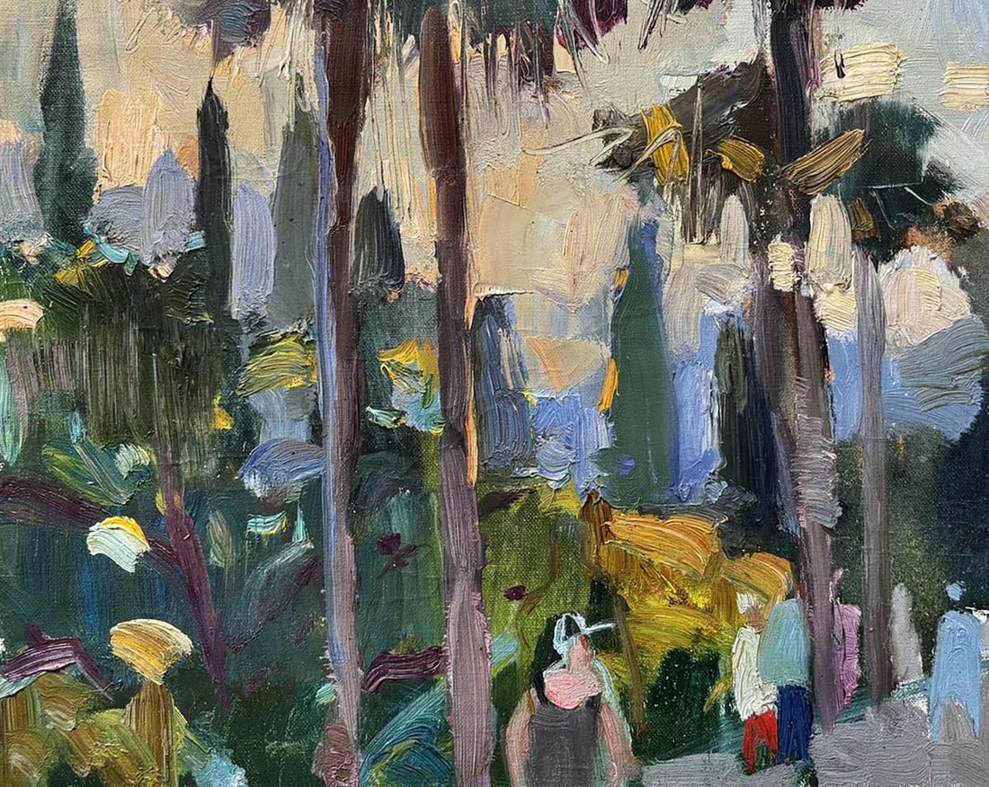 Oil painting Park In The Southern City Ivan Kovalenko - 4