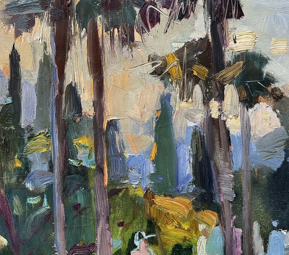 Oil painting Park In The Southern City Ivan Kovalenko - 6
