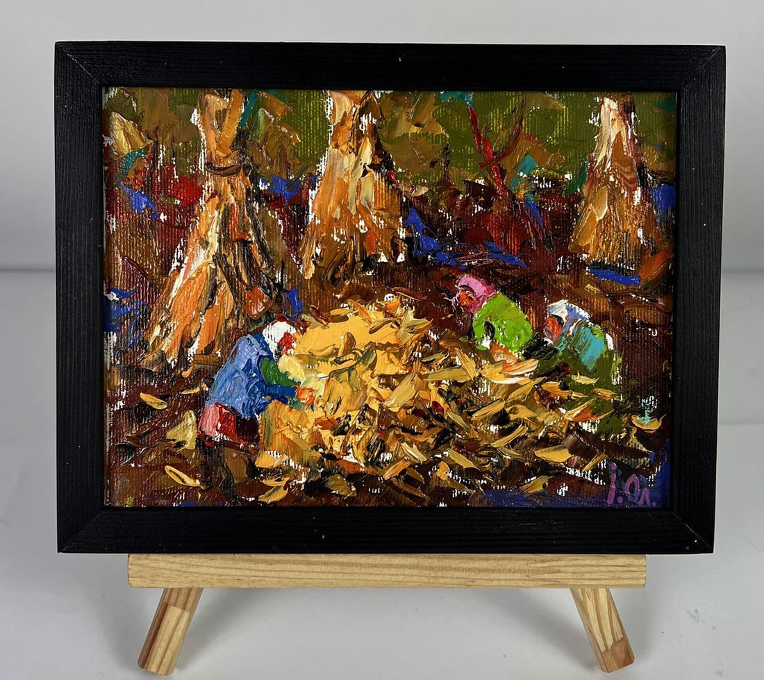 Oil painting Autumn has come to the field Oleksiy Ivanyuk: AAA6179*** ABOUT THIS PAINTING **** TITLE: "Autumn has come to The field"* ARTISTS: Oleksiy Ivanyuk* SIZE: 15x20 cm/5.90x7.87 inches'* MEDIUM: oil, canvas* HAND PAINTED: Original painting from our col