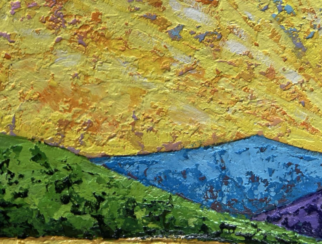 Oil painting Horizon in the lights of the evening sun V. Zadorozhnya - 5