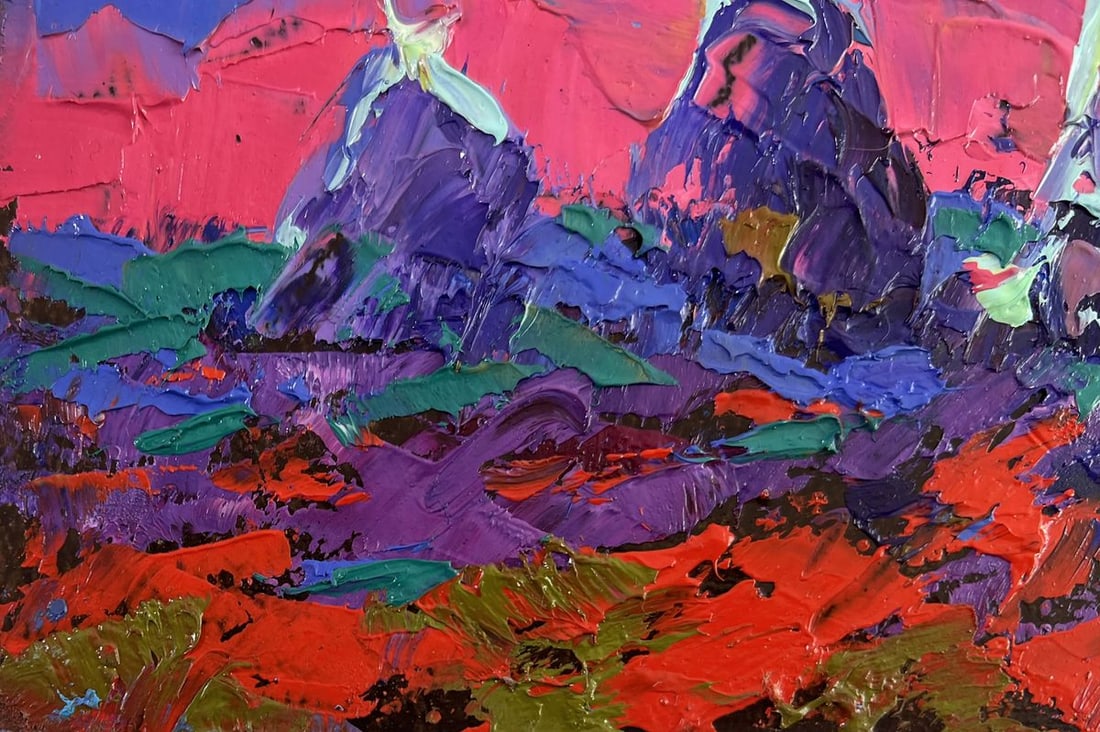 Oil painting The moonlit night whispers silence Alex Kalenyuk - 6