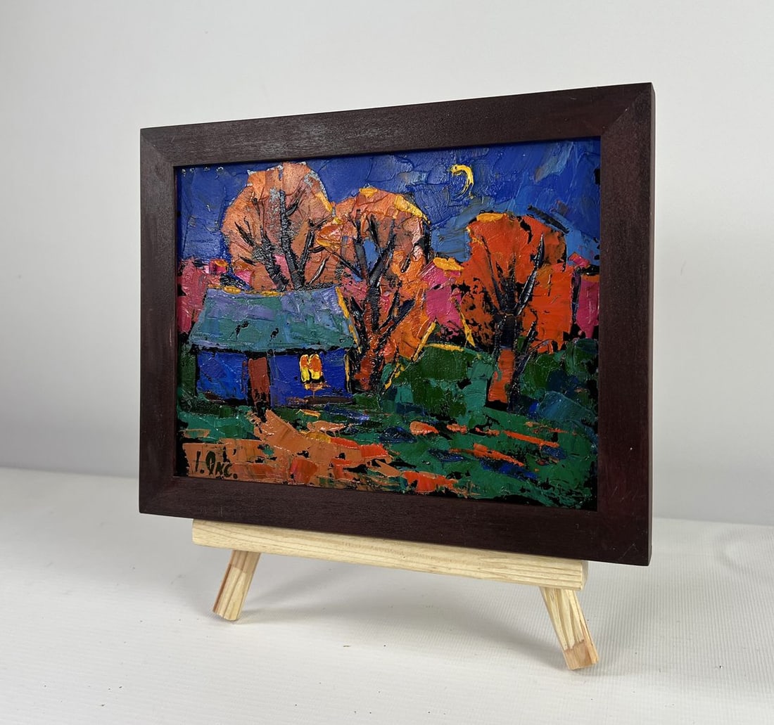 Oil painting When evening falls over the land Oksana Kalenyuk - 2