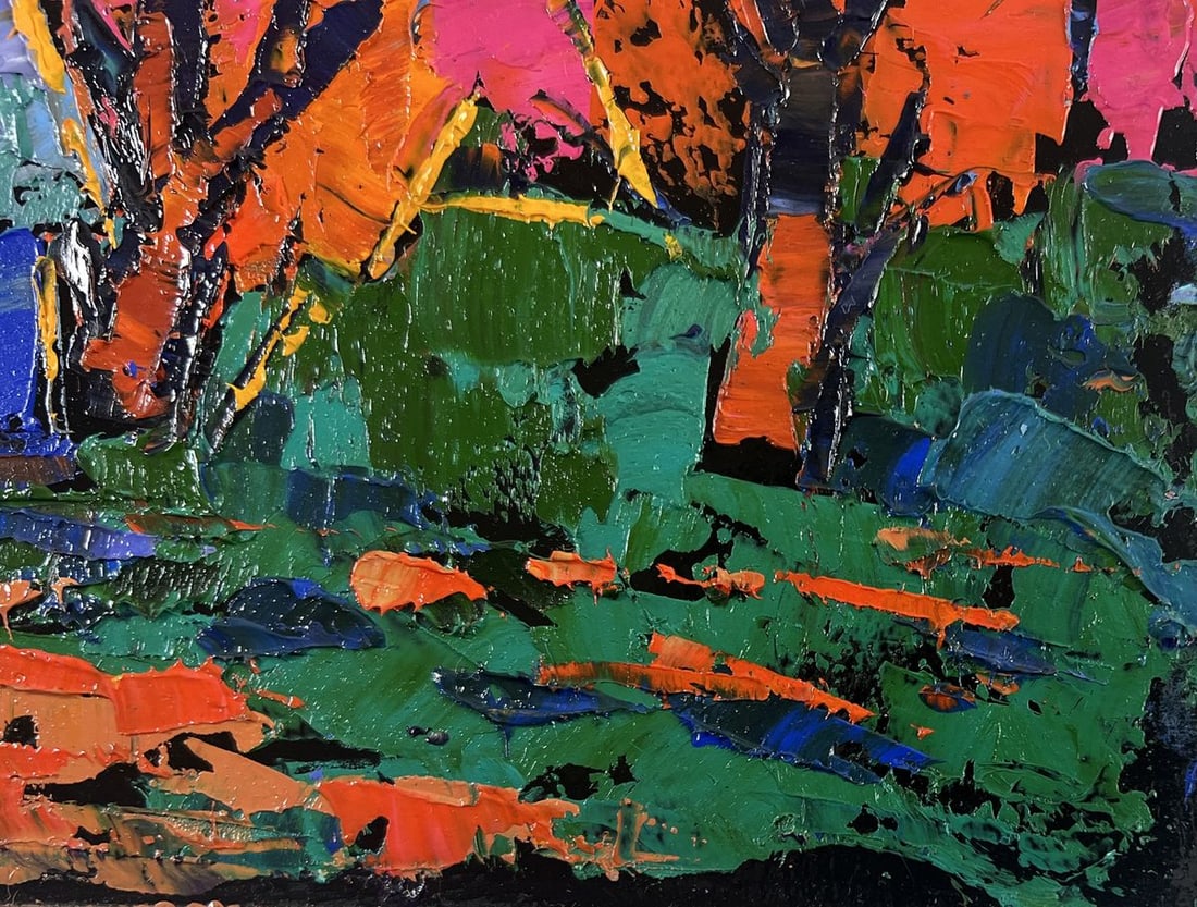 Oil painting When evening falls over the land Oksana Kalenyuk - 5