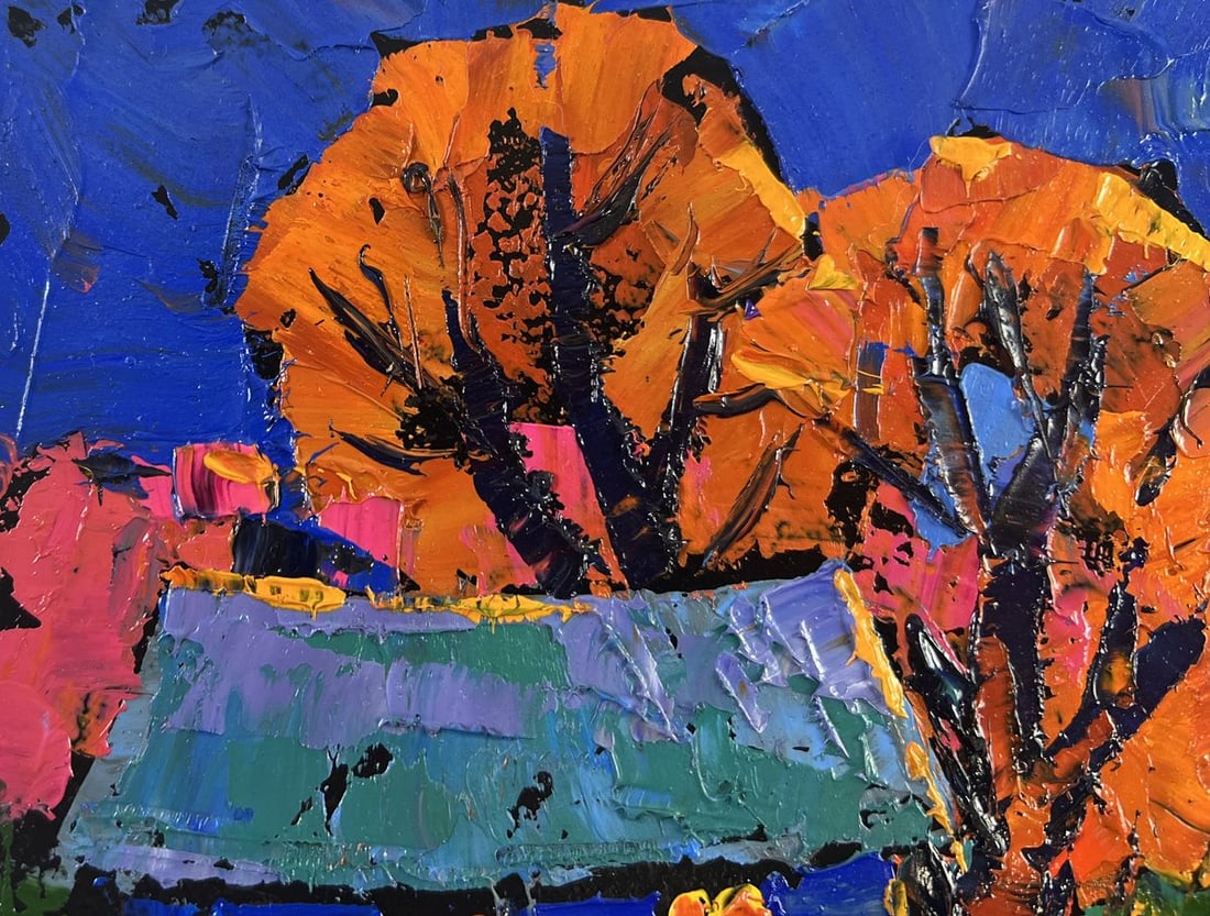 Oil painting When evening falls over the land Oksana Kalenyuk - 7