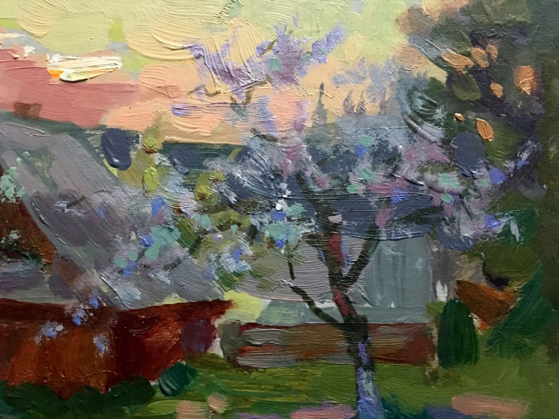 Oil painting Spring evening Batrakov Vladimir Grigorievich - 6