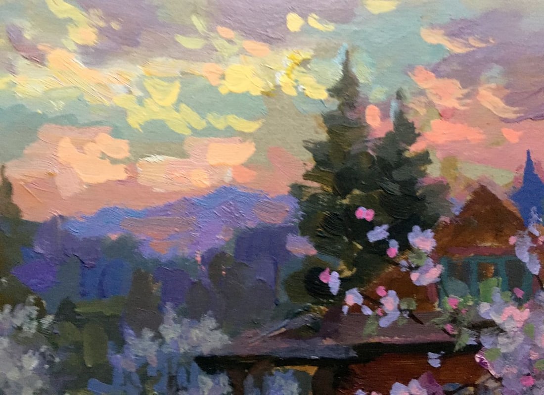 Oil painting Evening Batrakov Vladimir Grigorievich - 9