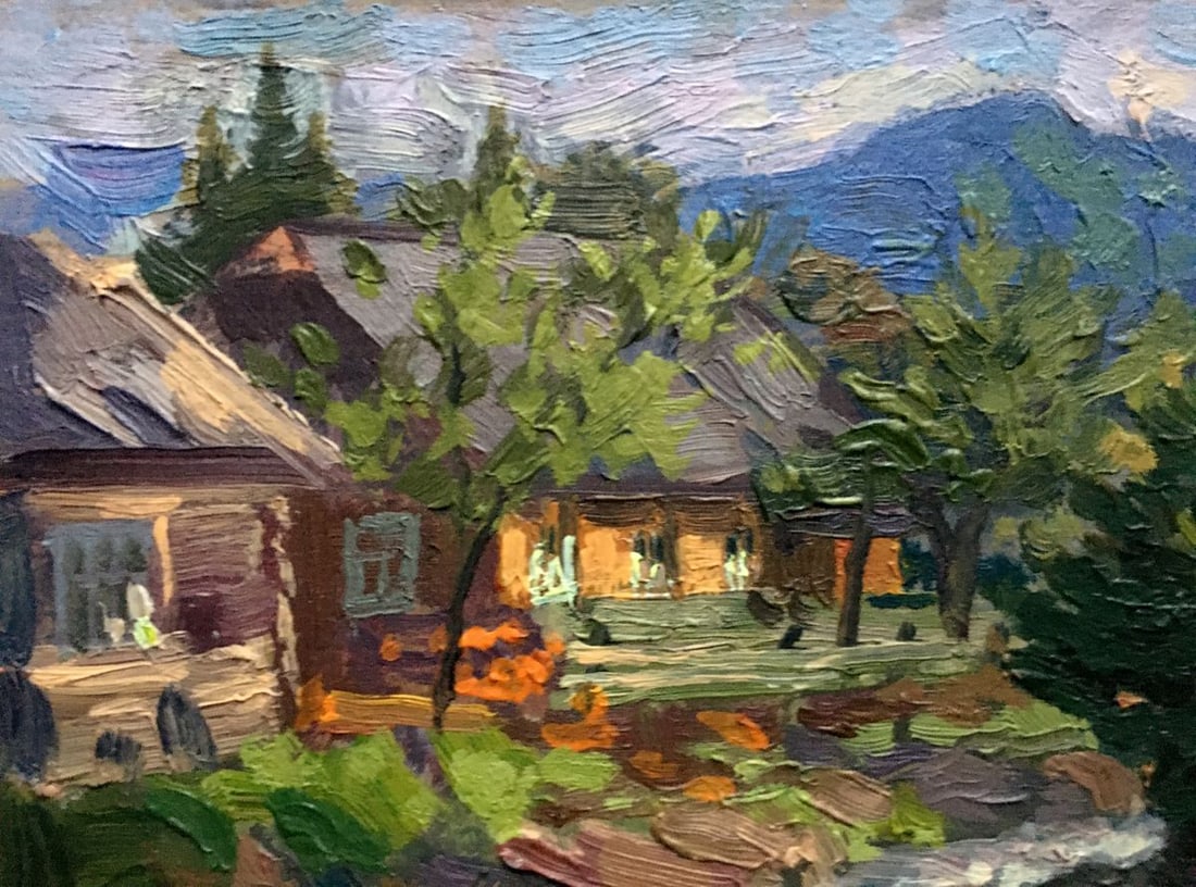 Oil painting Transcarpathian village Batrakov Vladimir Grigorievich - 9