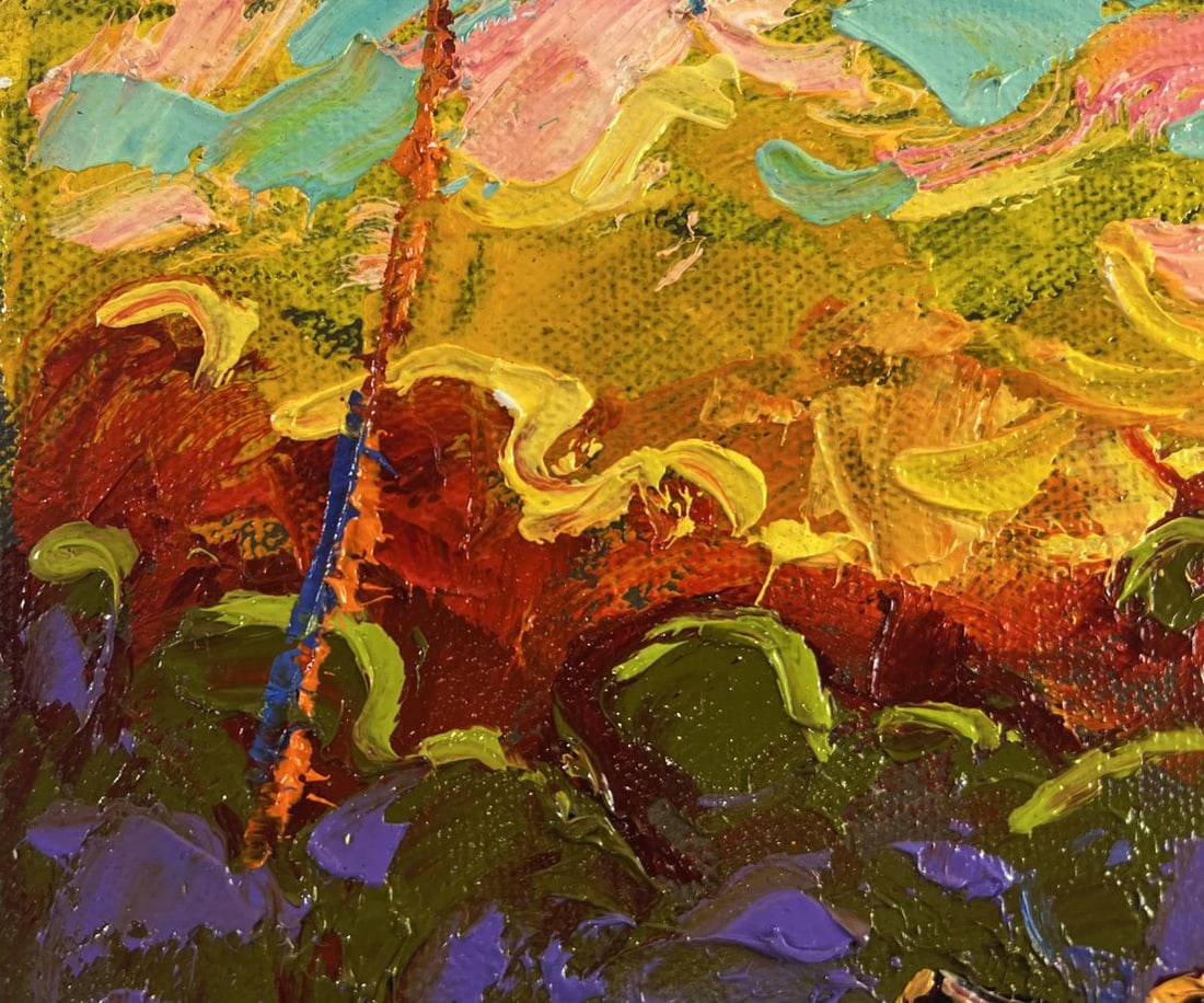 Oil painting Evening sky bathes the Earth Oleksiy Ivanyuk - 7