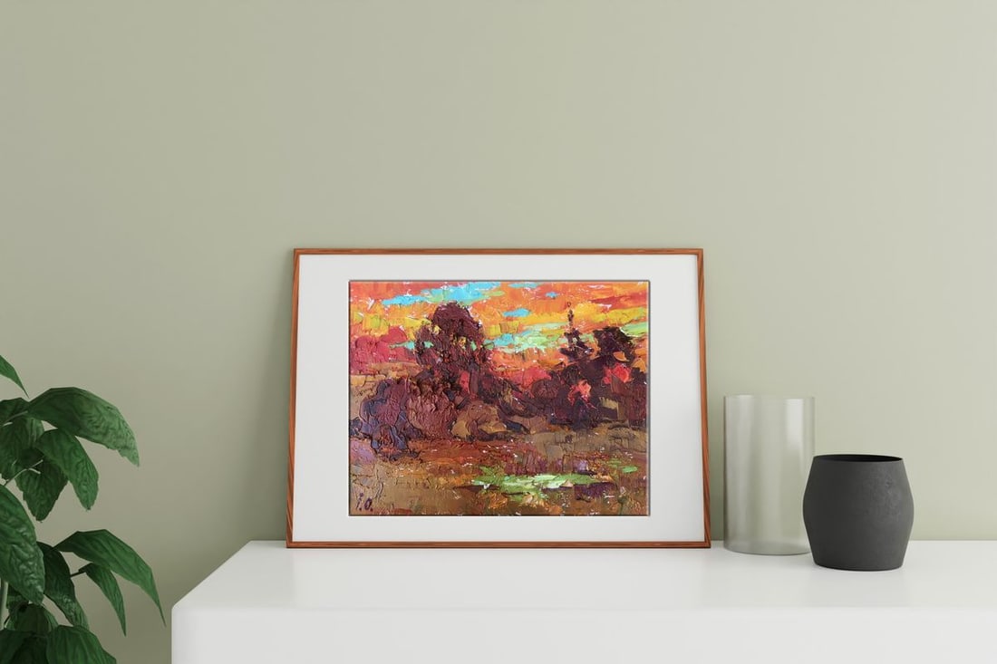 Oil painting Crimson evening Kalenyuk Alex - 3