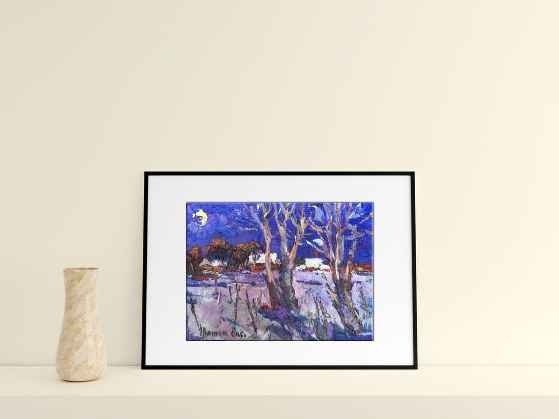 Oil painting Moonlit night Kalenyuk Oksana - 2