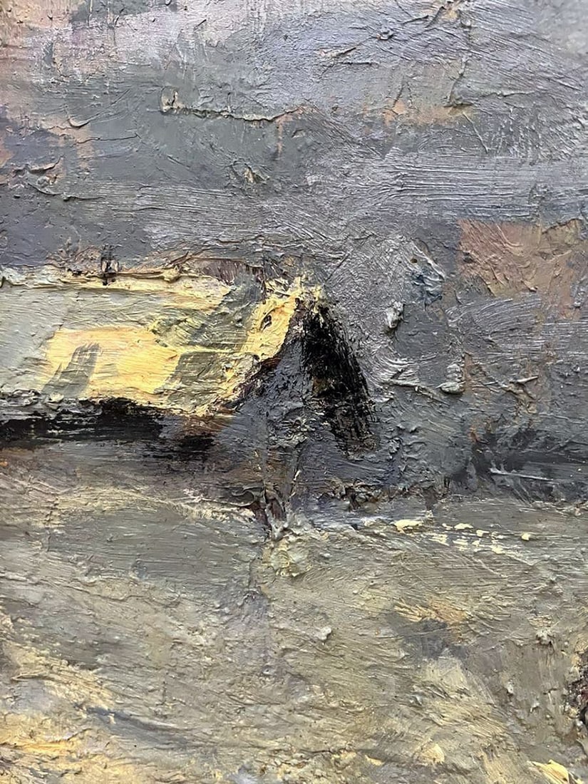Oil painting Evening in the village Volodymyr Pashchenko - 12