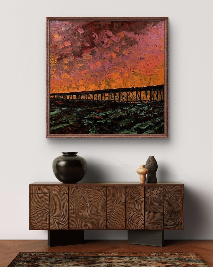 Oil painting Amazing sunset Serhiy Kovalev - 3