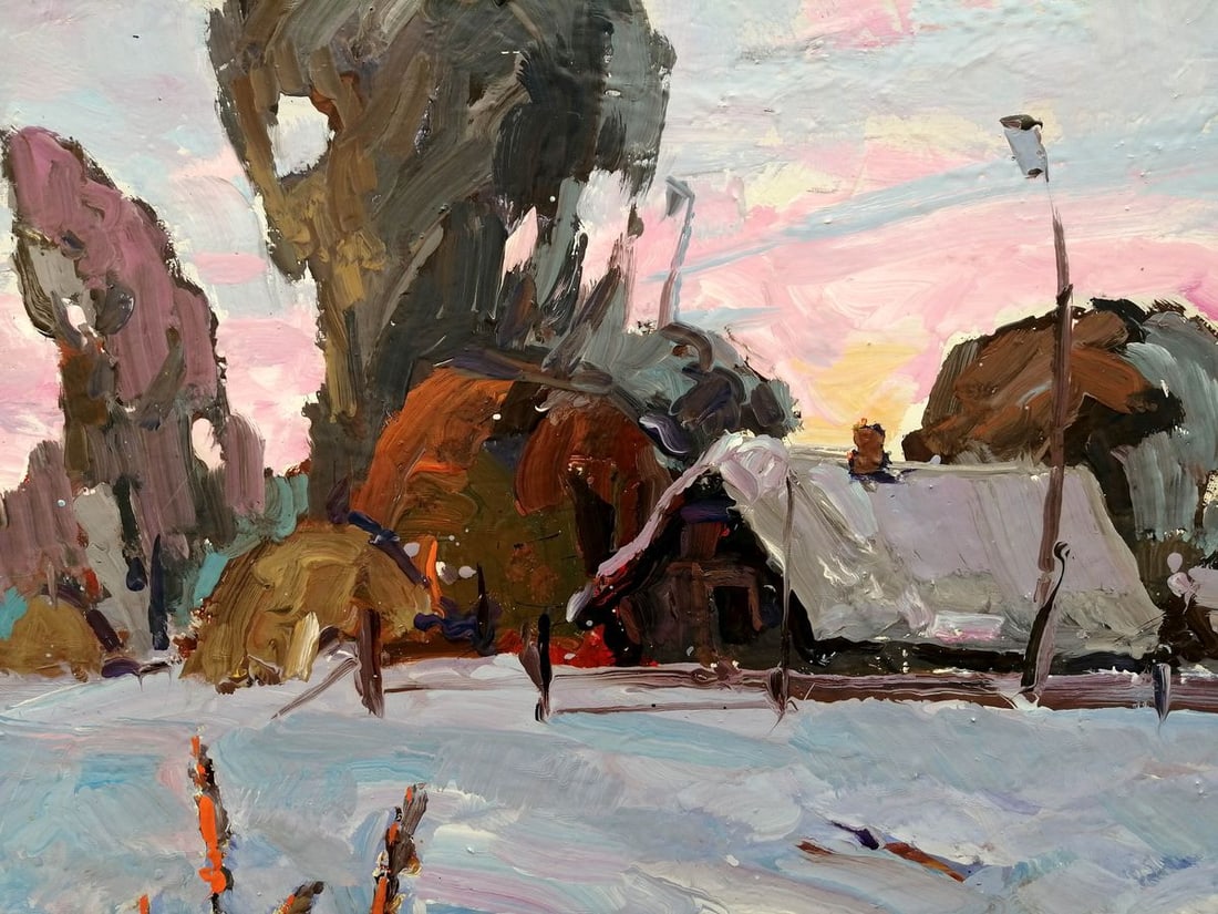 Oil painting Winter silence Kalenyuk Alex - 5