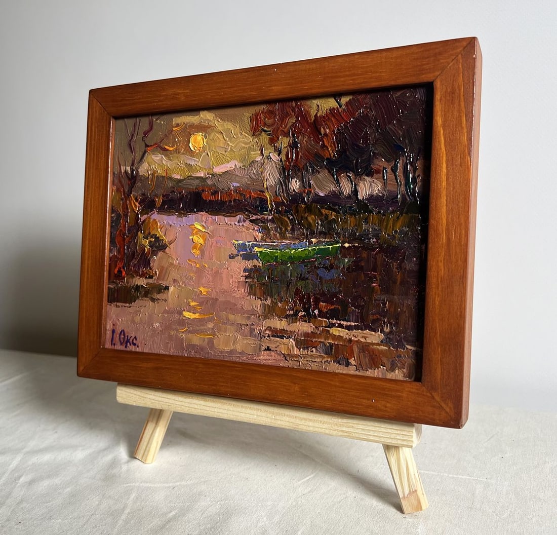 Oil painting Monthly reflection Oksana Kalenyuk - 2