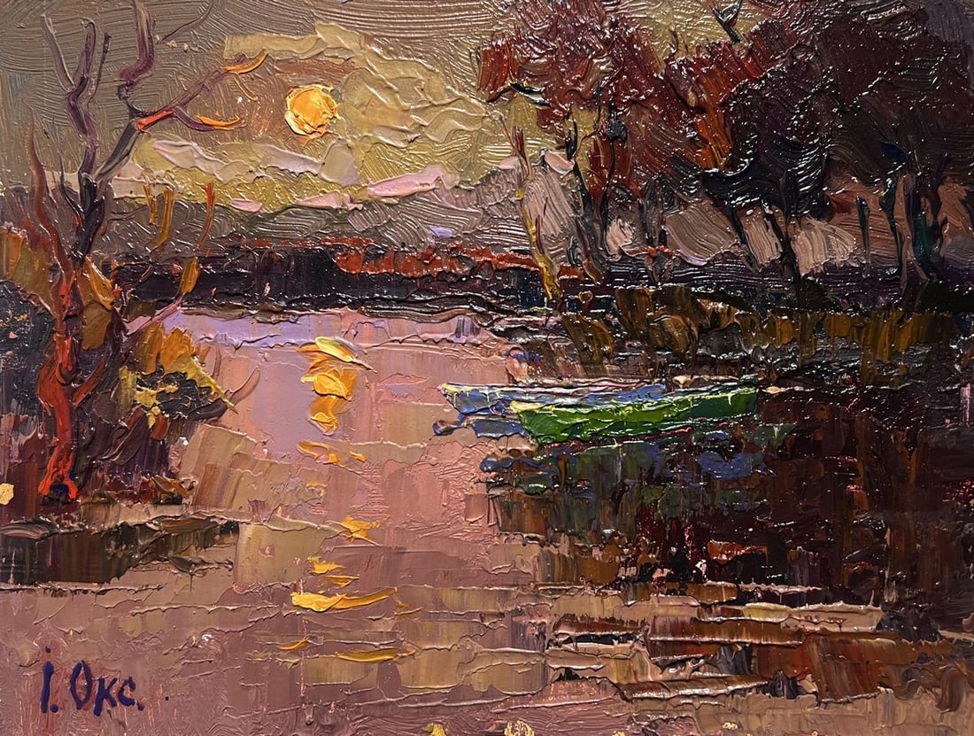 Oil painting Monthly reflection Oksana Kalenyuk - 3
