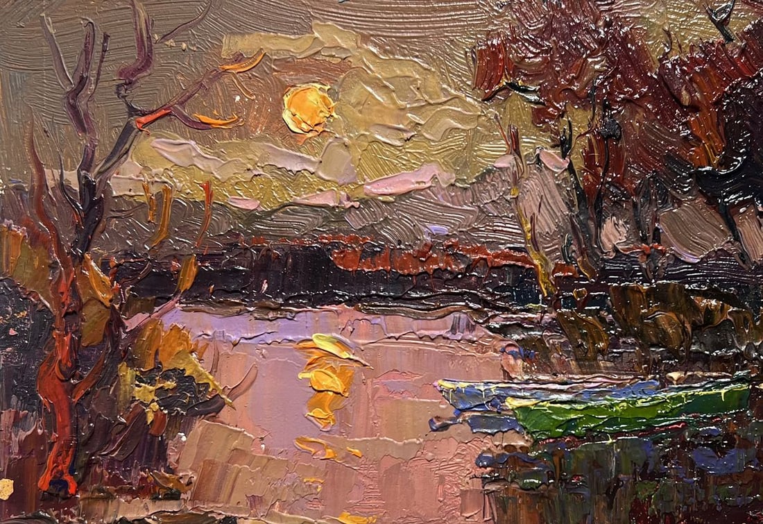 Oil painting Monthly reflection Oksana Kalenyuk - 7