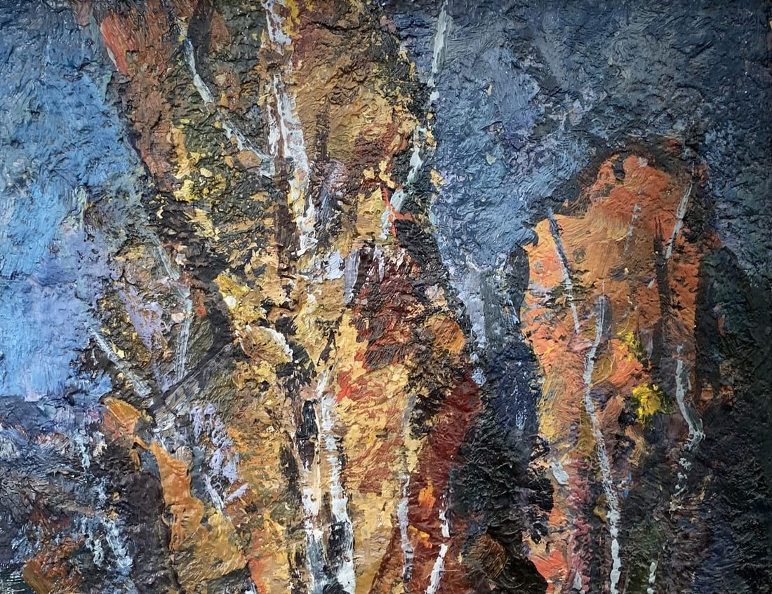Oil painting Evening with the moon Valentin Kuts - 10