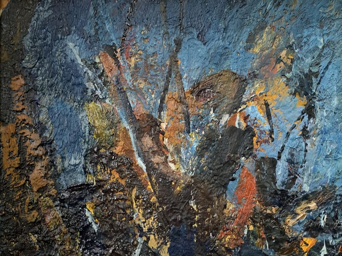 Oil painting Evening with the moon Valentin Kuts - 6