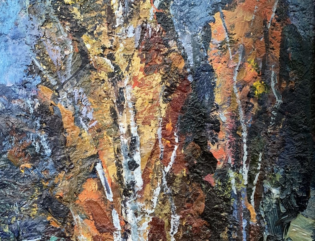 Oil painting Evening with the moon Valentin Kuts - 9