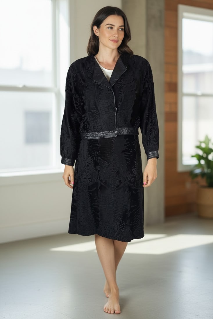 BROADTAIL PERSIAN LAMB FUR JACKET & SKIRT EU: L ; US: 16 (1 of 8)